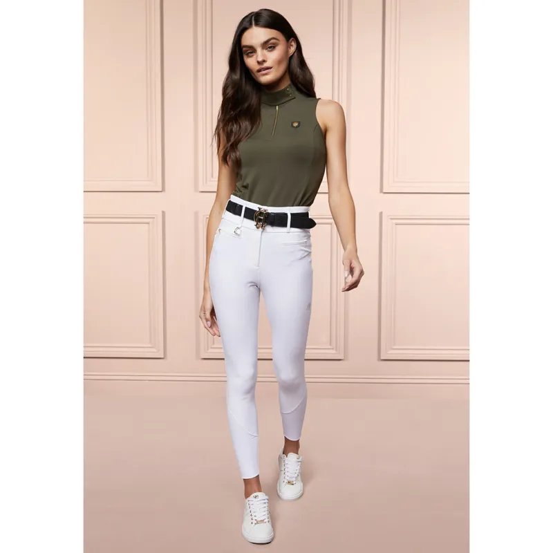 Holland Cooper Premium Competition High Rise Breeches - White